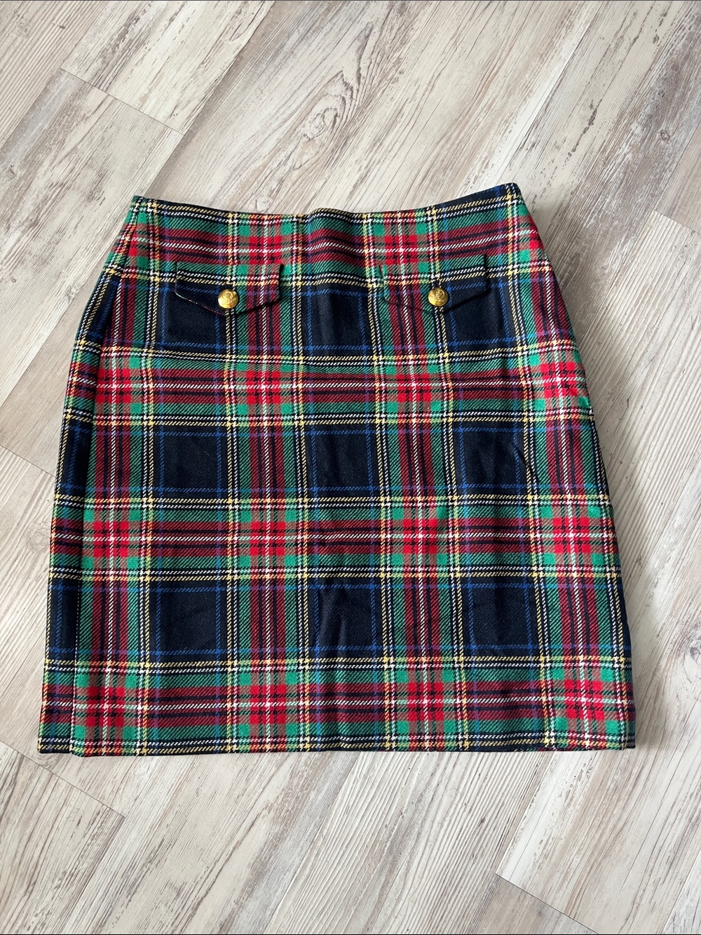 Talbot’s Plaid Tartan Skirt in Red Green Navy NWT SZ 6